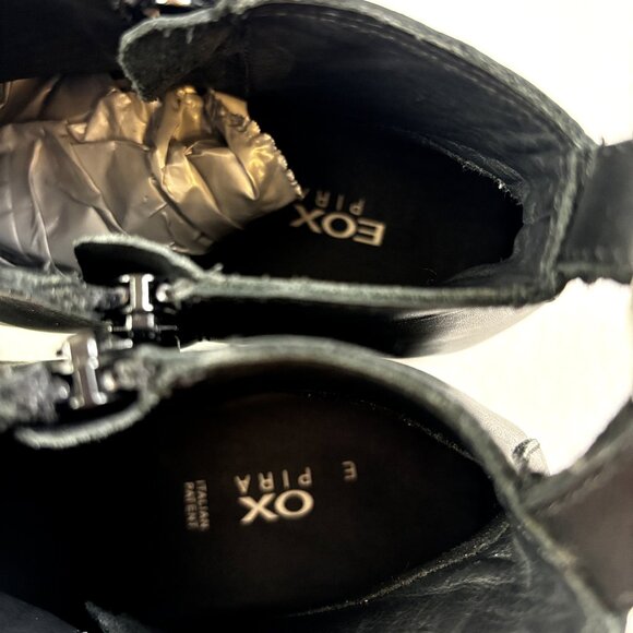 GEOX Ankle Boots 6US 36EU Womens Italian Patent‎ Leather Side Zip Bootie NWOT - Picture 5 of 16